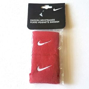 💥FREE! Nike Swoosh Wristbands in Red NWT